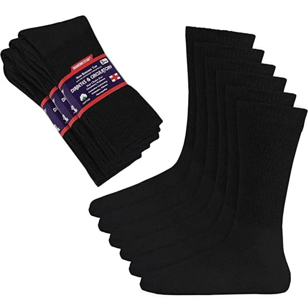 Glory Max Unisex Physicians Approved Circulatory Diabetic Crew Socks